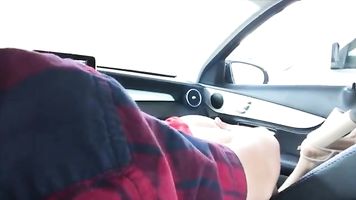 Chupando Polla En Coche Público