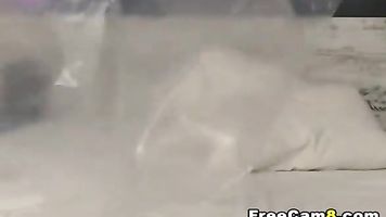 Tetas Grandes Cougar Chorros en Silla alta
