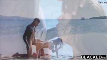 BLACKED Perfecto Cuerpo Belleza Folla Su BBC Entrenador de Buceo